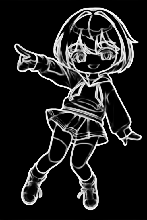 initial pose (HED preprocessed)