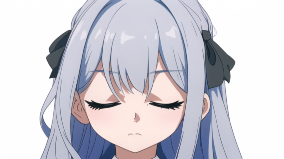 hateno with eyes fully closed
